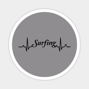 surfing heart, rate, beach shirt,surf, surfer,shirt, summer shirt, Magnet